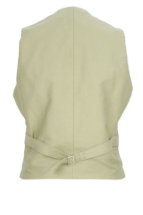 Nigel Cabourn Waistcoat Tan Short Vest view 3 Nigel Cabourn Waistcoat Tan Short Vest view 3